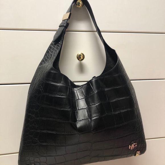 GIVENCHY CROC EMBOSSED LEATHER SMALL HOBO - Picture 2 of 3